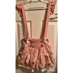 Kawaii Lolita Puffy Shorts with suspenders